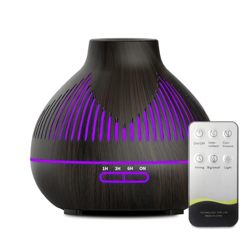 400ML 에센셜 오일 디퓨저 쿨 미스트 메이커 가정용 침실 용 가습기 영국 플러그가있는 초음파 아로마 테라피 아로마 디퓨저