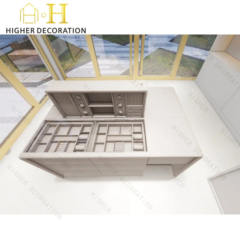custom.Shopping Mall Luxury Cosmetic Showcase Cosmetic Cabinet Make-Up Display Cabinet Shop