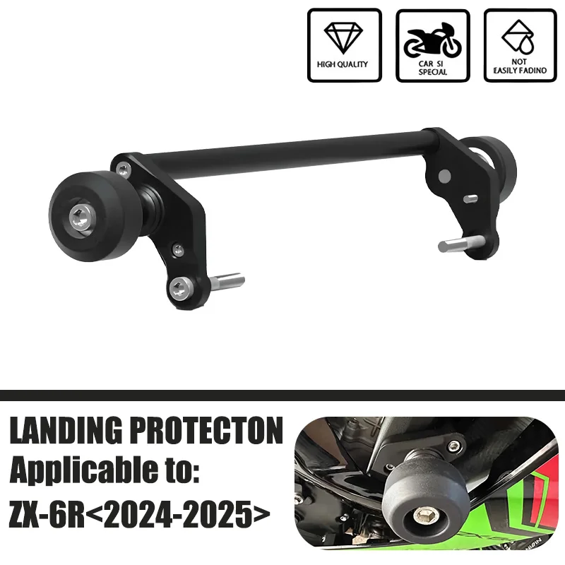 

Shock Protection for KAWASAKI ZX-636 ZX-6R 2024+, Motorcycle Accessories, Frame Sliders, Engine Body Drops