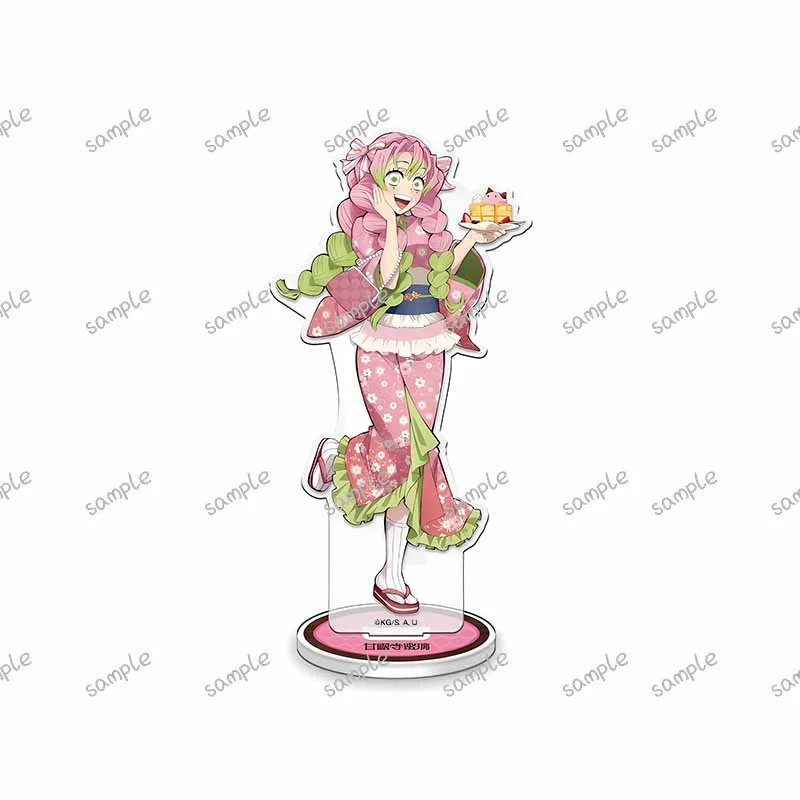 16cm Demon Slayer Holiday Dress Up Acrylic Stand Tanjirou Figure Muichirou Statue Shinazugawa Doll Mitsuri Figur Nezuko Toys Boy