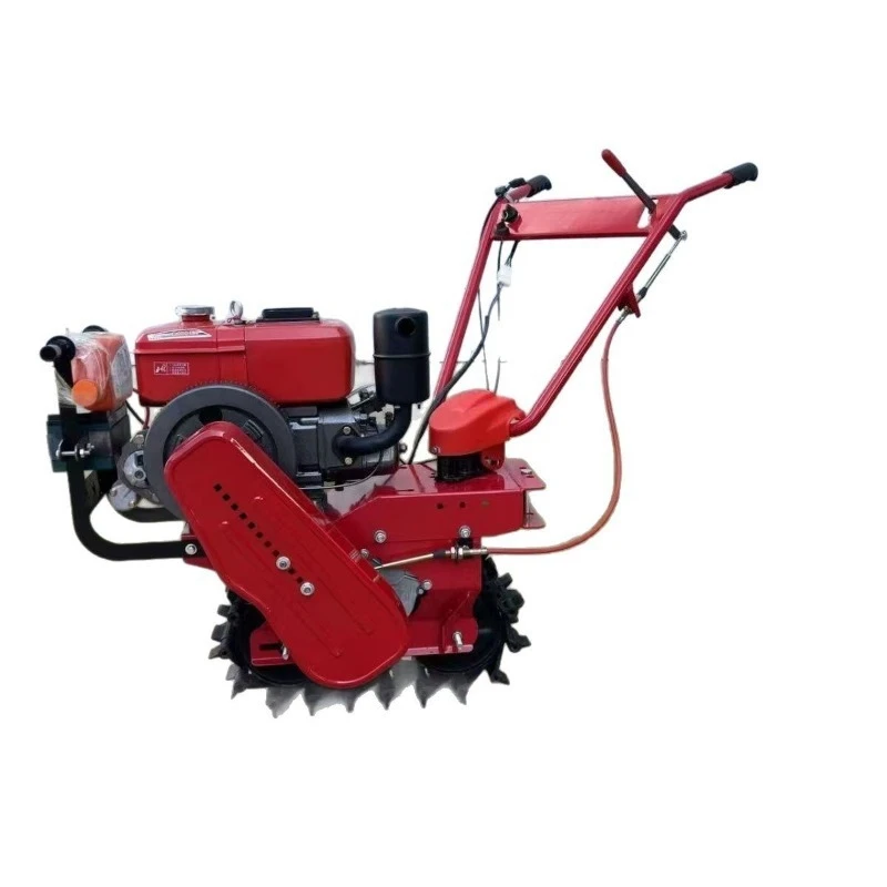 New Tracked Mini Tiller Farm Cultivator Household Soil Turning Weeding Machine For Orchard Vegetable Garden Farm Use
