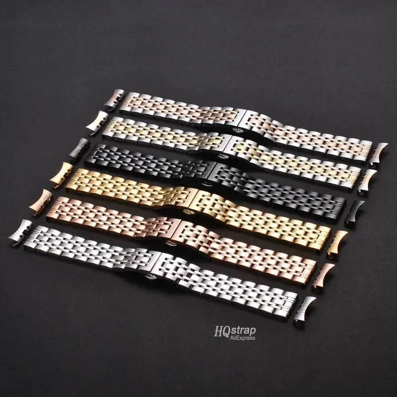 Solid Stainless Steel Band 18mm 20mm 22mm Universal Smartwatch Replacement Strap Bracelet Men Business Watchband Belt image 5