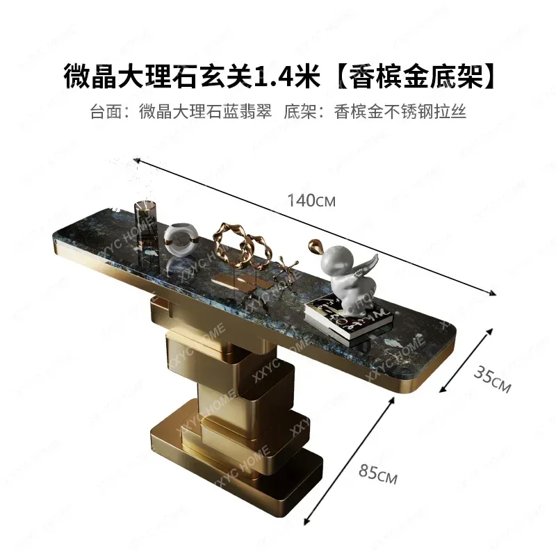 

Роскошный каменный консольный стол для прихожей отеля, декоративный стол для коридора