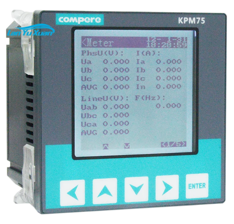 High Accuracy 0.2s 3-Phase Power Quality Meter Energy Monitoring Measures 63st THD Voltage Current Unbalance Power Analyzer