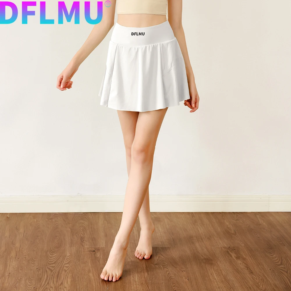 DFLMU Shorts Skirts Running Shorts Women Summer Breathable Sweat Sexy High Wais Sports pants Yoga skirt Shorts tenis para mujer