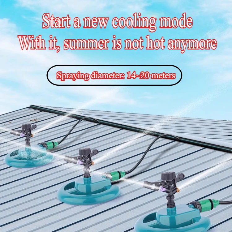 

Rotating 360 degrees factory roof iron cooling building cement maintenance sprinkler watering system watering nozzle