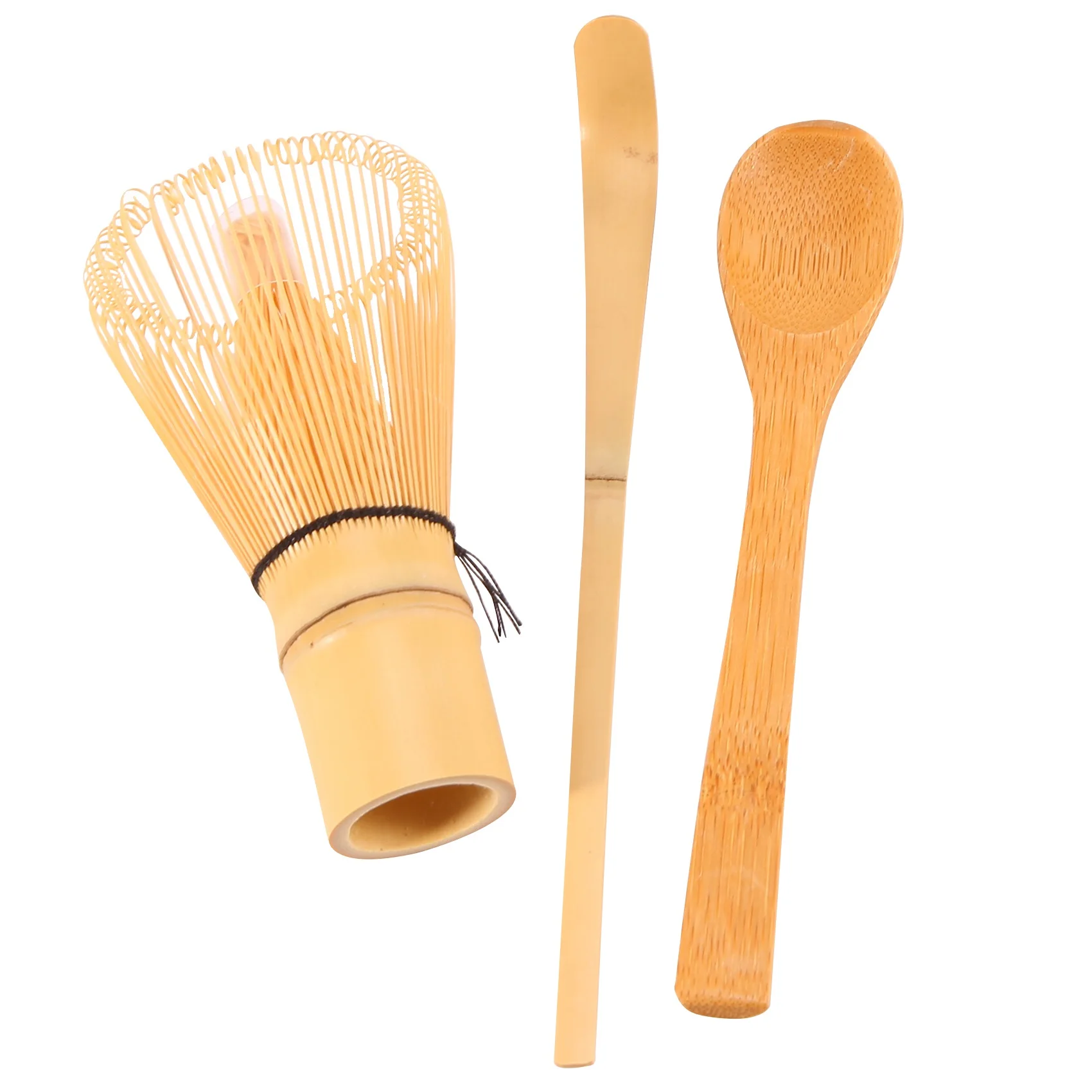 A98E-Japanese Matcha Tea Set(3 Pcs) - Matcha Bamboo Whisk Tea Spoon,-Tea Ceremony Kit