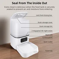 For 6L Large Capacity Cat Smart Pet Feeder Wi-Fi & Camera Controlled Feeder 2 Million Pixel Automatic Dog & Cat Food Dispenser