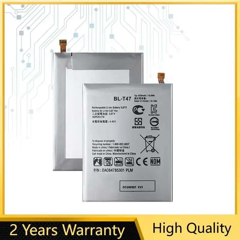 

For LG Velvet LMG900TM Velvet 5G BL-T47 G9 High-Performance Mobile Phone Battery Eco-Friendly