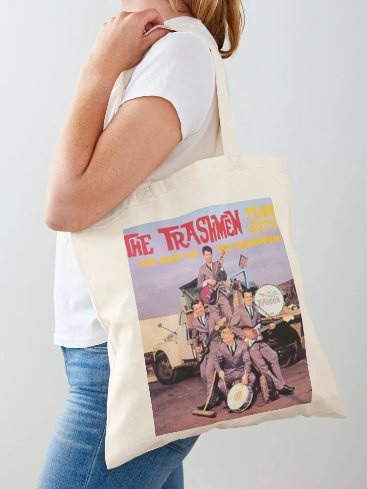 Garbage Groove: The Trashmen Tribute Tote Bag foldable reusable bag cute pouch bag Canvas Women's handbag Canvas Tote