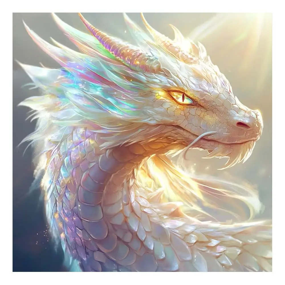 

Наборы для алмазной вышивки Dragon Diamond для взрослых - Наборы для алмазной живописи для начинающих, DIY ﻿ Набор для творчества: Алмазная мозаика с полным заполнением (Round Full Drill) H
