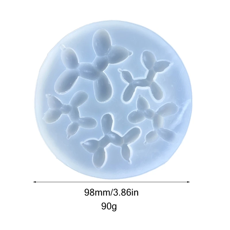 Форма для воздушных шаров и собак, силиконовая форма для подвески, декоративная форма для ювелирных изделий из смолы