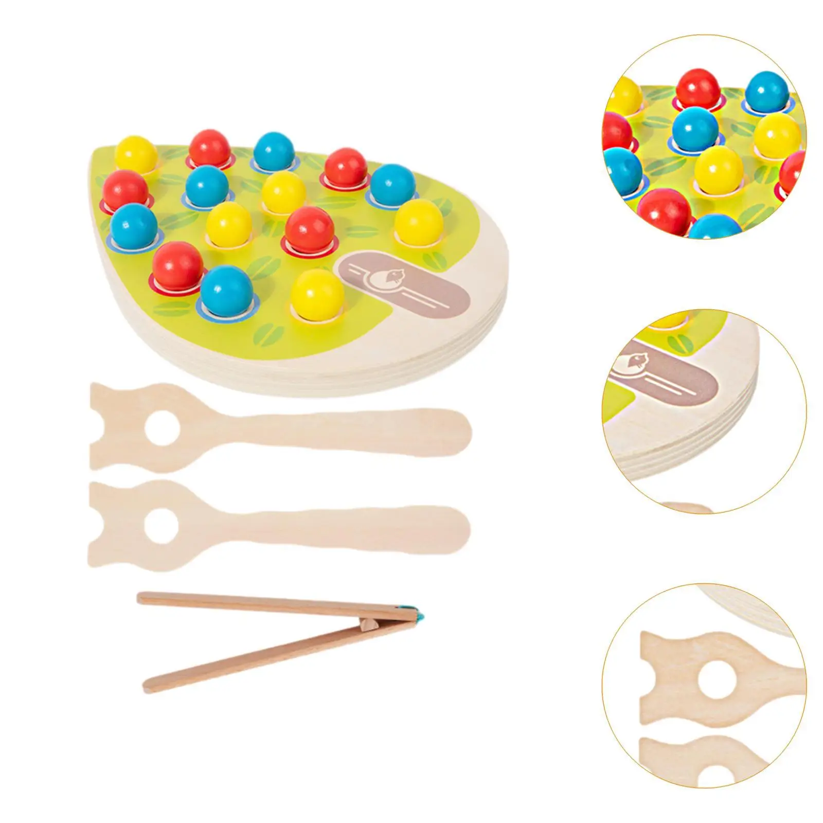 Wooden Rainbow Colored Sorting Ball Board Game Educational for Girls and Boys Children Kindergarten Age 3 4 5 6 7 Years Old Gift