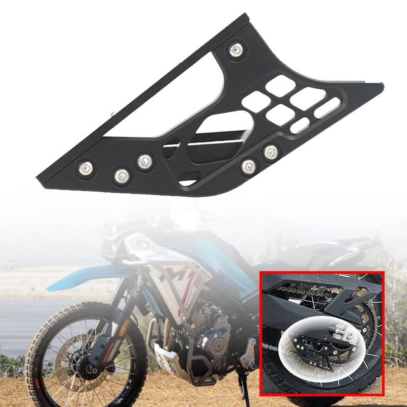 

Fit For CFMOTO 450MT 2024-2025 Modified Parts 450 MT Chain Protector Cover Motorcycle Chain Swingarm Guide Slider Roller Guard