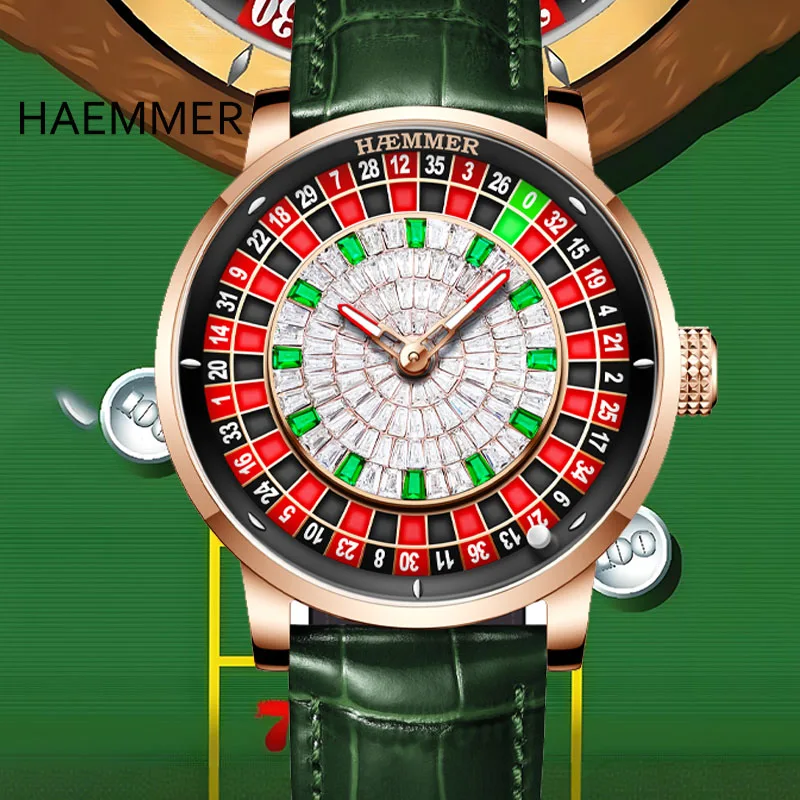 

2025 HAEMMER Men's Mechanical Watch Stainless Steel NH35 Watch Men's Top Brand Luxury Rotating Sapphire Glass Watch Waterproof