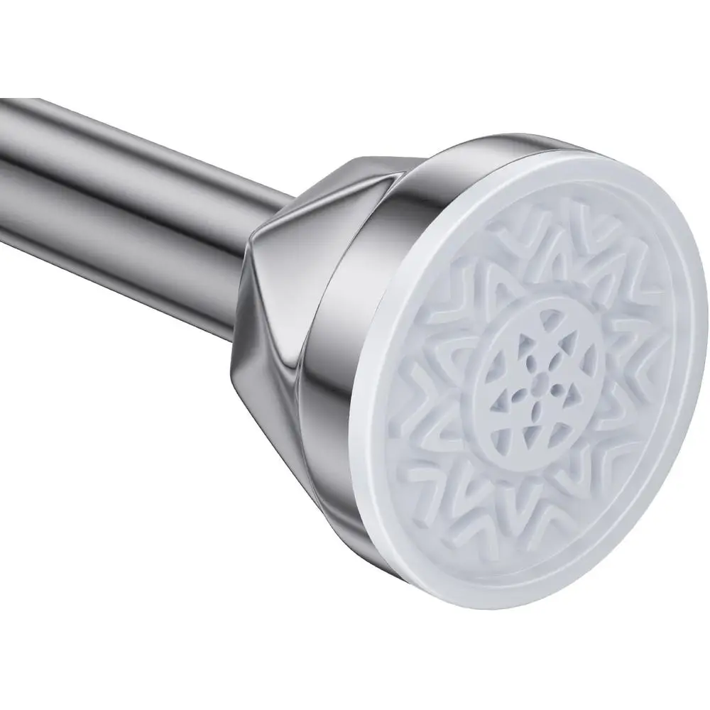 

Adjustable Tension Shower Curtain Rod, 27-80, No-Drill, Rust-Free Silver for Bathrooms and Kitchens