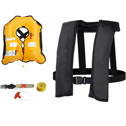Imagen 1 del producto Chalecos inflables manuales automáticos profesionales de 150n, chaleco de rescate de flotabilidad PFD para pesca, chaqueta de supervivencia, Rafting, canotaje