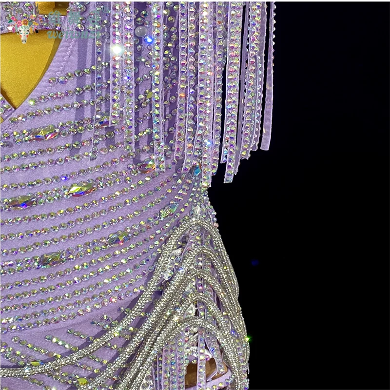 فستان رقص لاتيني للنساء عالي الجودة مقاس مخصص فستان رومبا تشاتشا تانجو للأطفال لمسابقة الأداء بشرابة سميكة