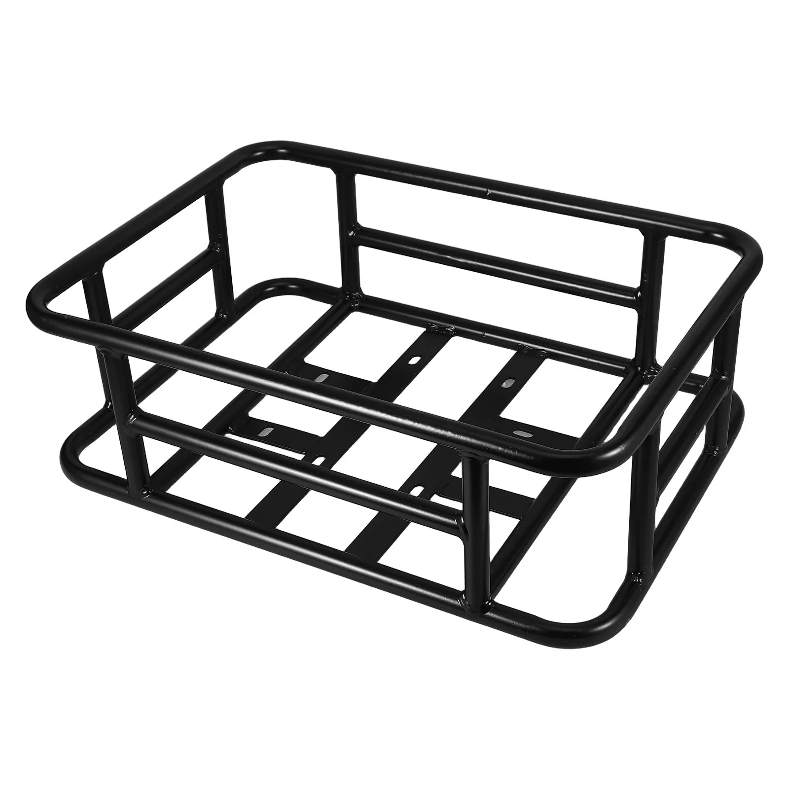 

Heavy Duty Metal Rear Basket for Bicycle and Electric Bike Large Capacity Black Rear Mount Bike Basket Cycling Grocery Shopping