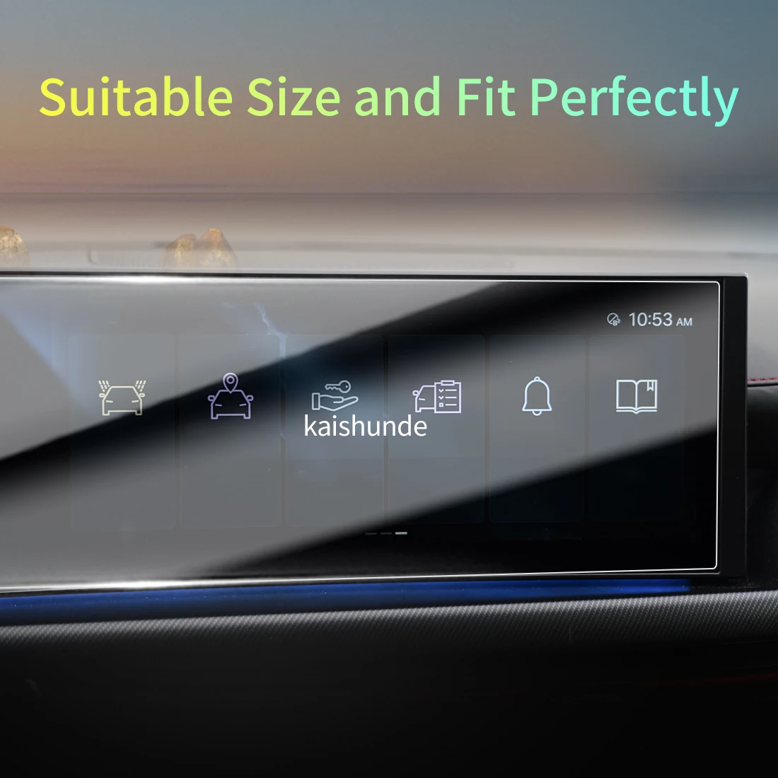 Car Stickers Meters Protector For 26 HYUNDAI SONATA Tempered Glass Protective Film Display Navigation Vehicle