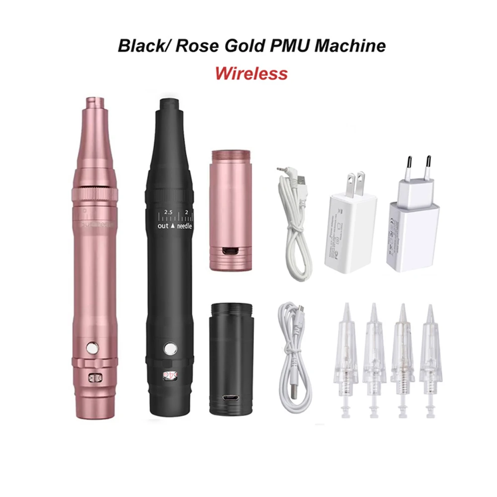 

Professional Wireless Permanent Makeup Pen Beauty Eyebrow Tattoo Machine / Needles