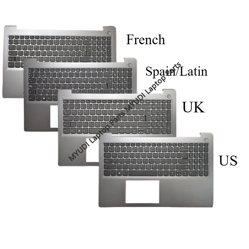 New US French Spanish Latin Keyboard For Lenovo Ideapad 3-15ITL6 3-15ALC6 3-15ADA6 15s 2021 15sALC 15sIML Palmrest with Keyboard