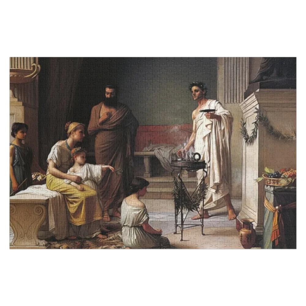 

John William Waterhouse - The Visit of a Sick Child to the Temple of Aesculapius Jigsaw Puzzle Woodens For Adults Puzzle