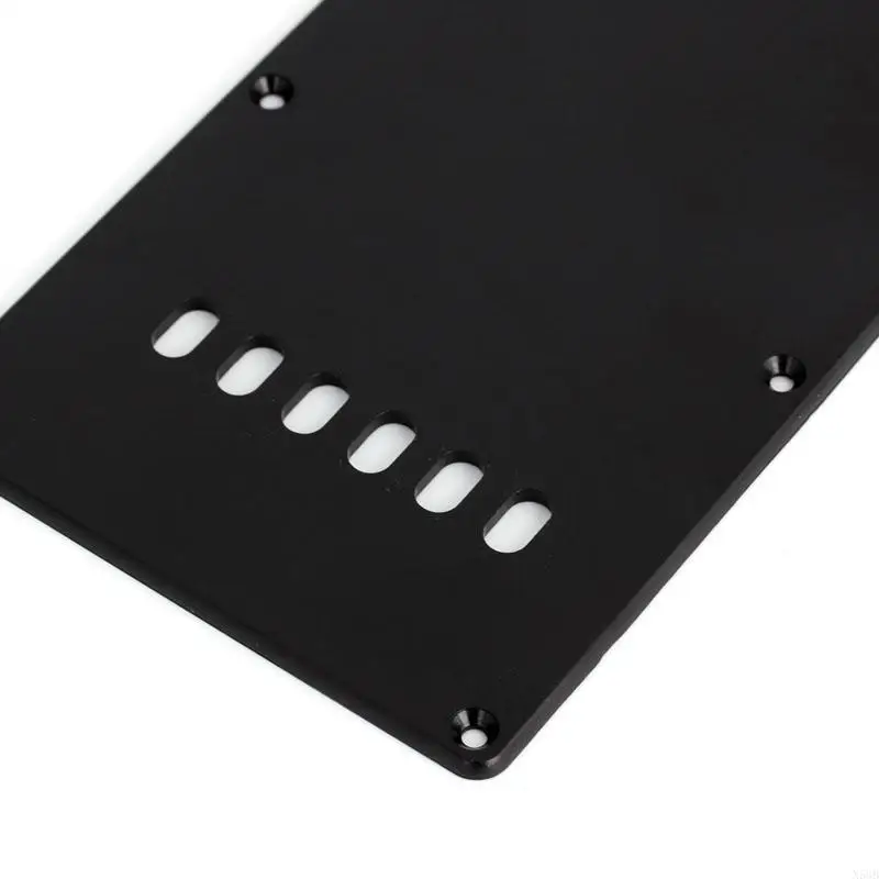 

N58B Ply Single Black Guitar Tremolo Spring Backplate Cover For Black Electric Guitar