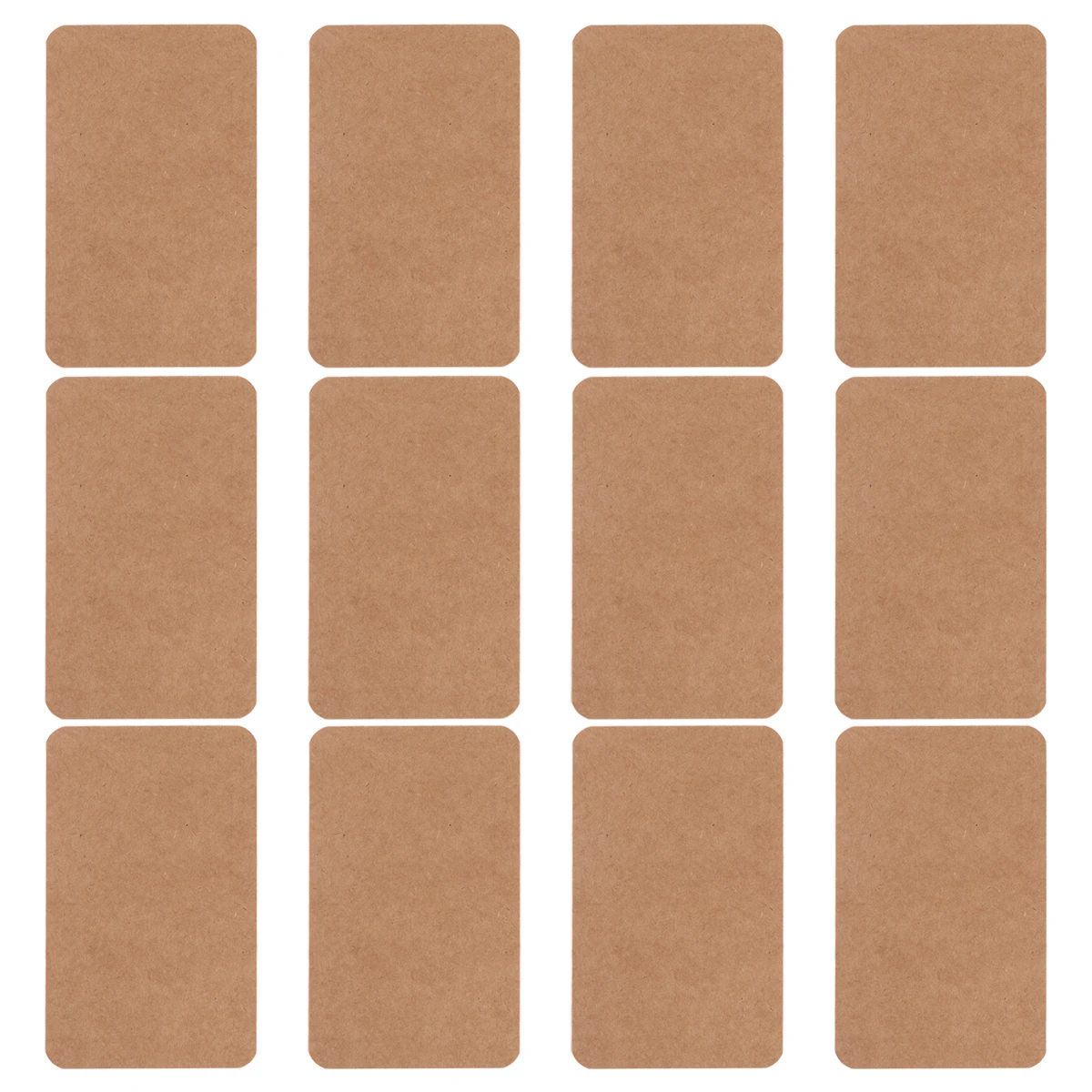 

100Pcs Study Cards Kraft Paper Brown for Notes Memo Scratch Pad DIY Bookmark Greeting Index Study Cards DIY Bookmark