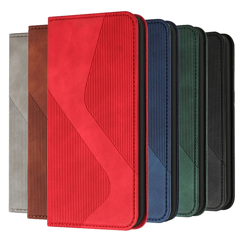 Magnetyczne skórzane etui na książki dla Xiaomi Redmi 9C NFC 9AT 9A Note 9T 9S 9Pro 9 Pro Max Redmi9 Cover Flip Stand Wallet Bags Coque
