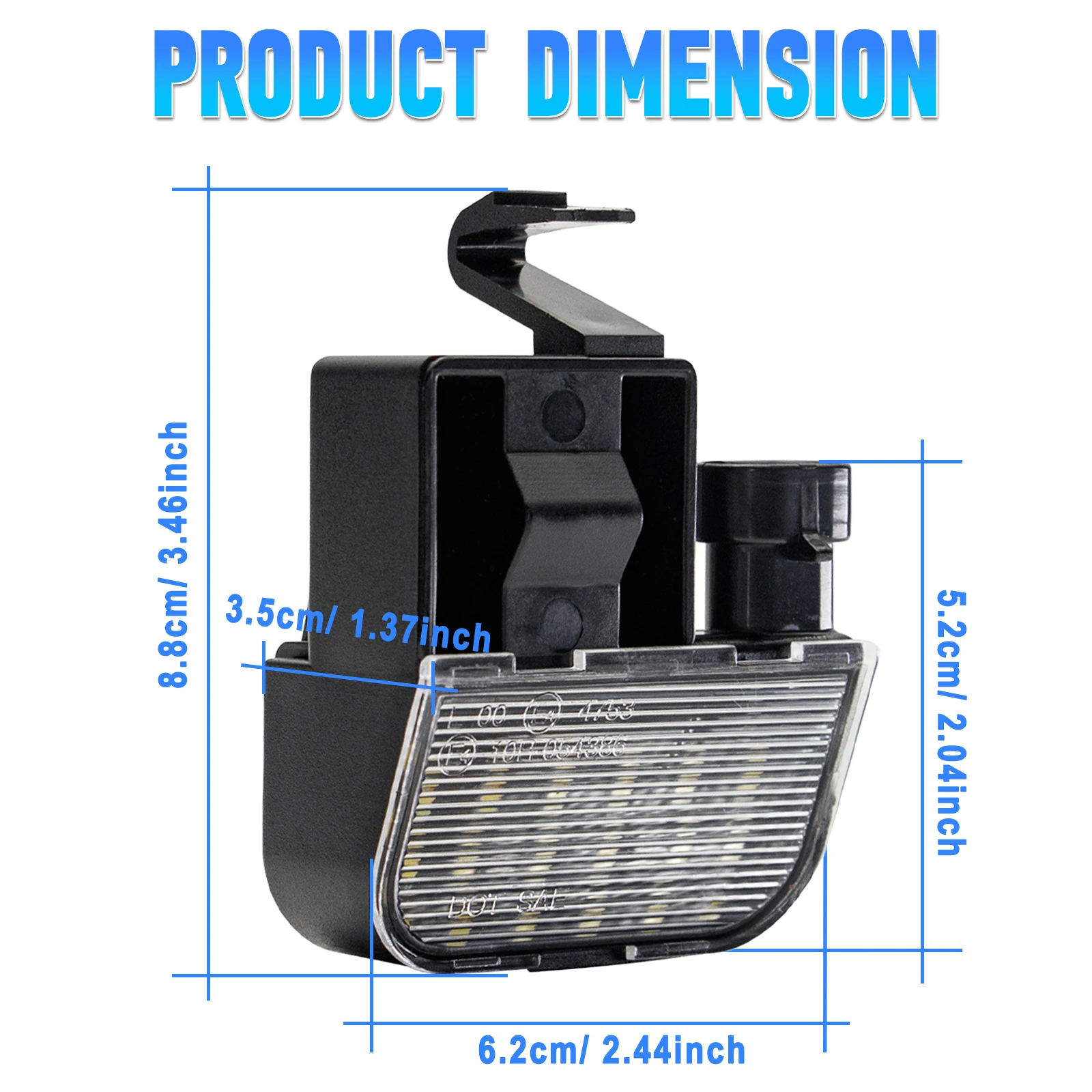 LED Under Hood Light Assembly For GMC Envoy Sierra Yukon Chevrolet Avalanche Silverado Buick Cadillac Escalade 12450086