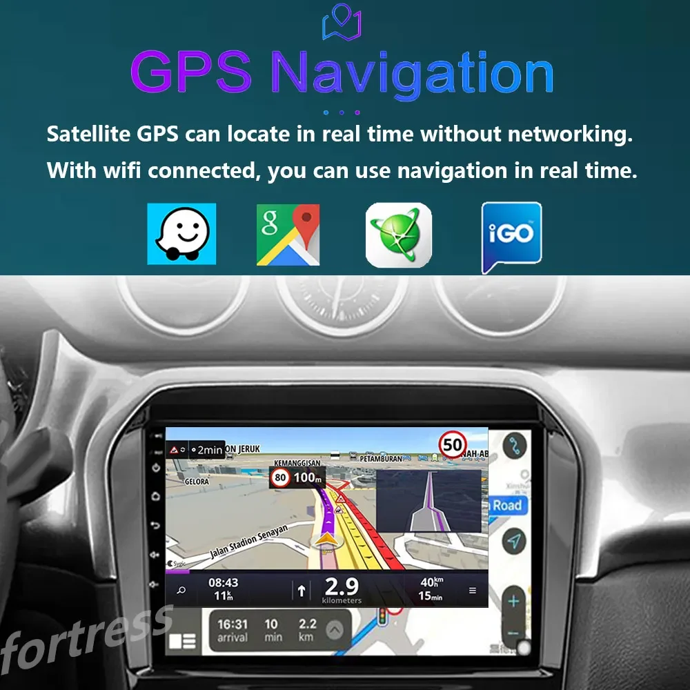 carplay For Suzuki Vitara 2014 - 2018 Android Auto Multimedia Car Video Player Navigation Touch Screen GPS Stereo Radio No 2Din