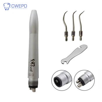 Dental Ultrasonic Air Scaler Handpiece with 3 Tips Tooth Tartar Remover Cleaning Tools Whiten Dentist Equipment