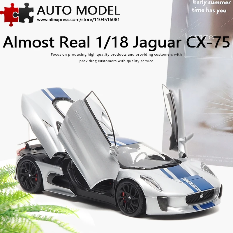 

Jaguar Cx75 2013 Movies 007 Model Car Almost Real 1:18 Alloy Static Diecast Vehicle Metal Adult Toy Souvenir Collection Gifts