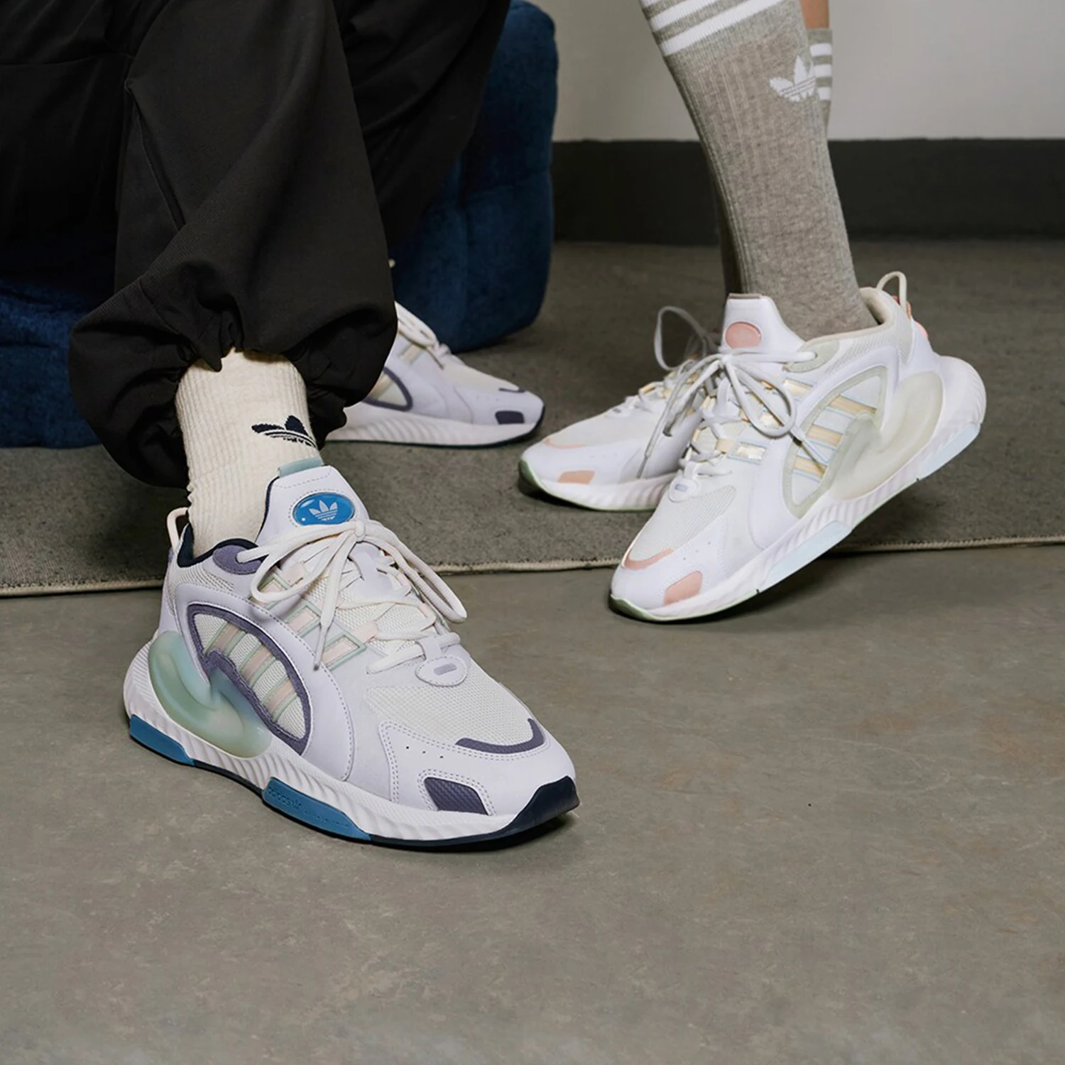 Oficjalne oryginalne buty Adidas dla mężczyzn i kobiet z grubą podeszwą JI4348