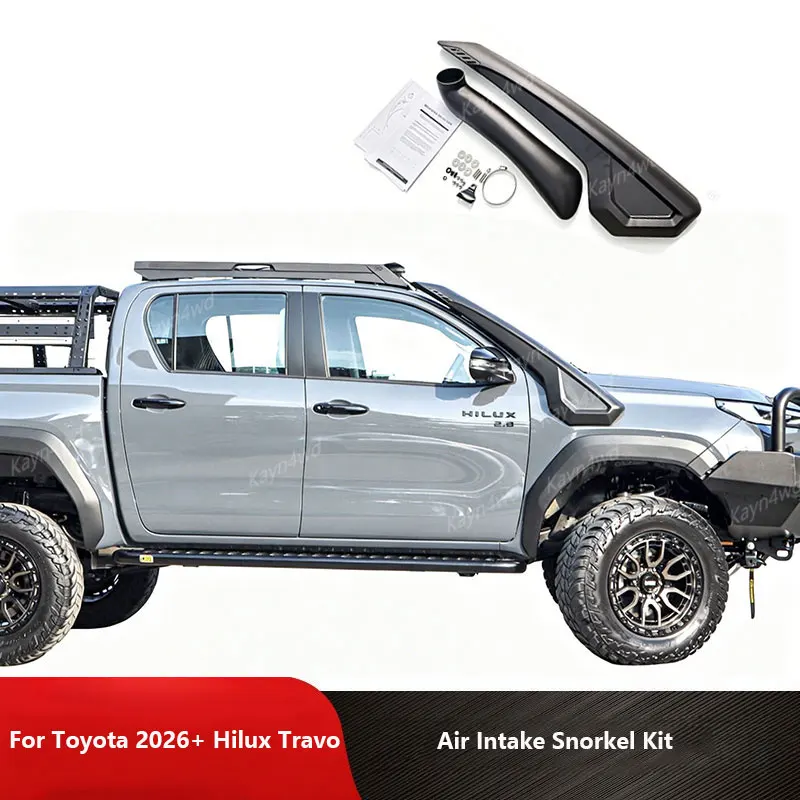 Off Road 4x4 Exterior Accessories Air Intake Snokrl Kits For Toyota Hilux Travo 2026 Onwards 1GB-FTV 2.8L Diesel Pickup Snorkel