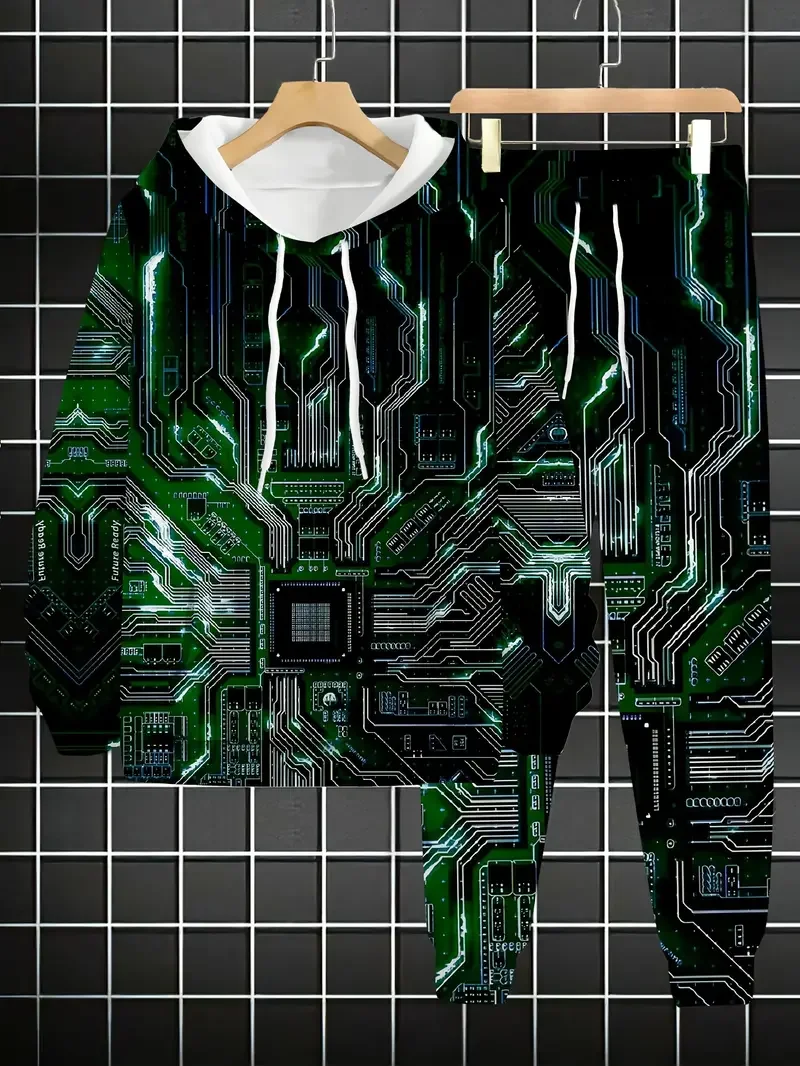 

Комплект толстовок с 3D принтом в джунглях, камуфляжная повседневная толстовка + брюки, комплекты из 2 предметов, толстовка большого размера, модная мужская одежда, детские костюмы