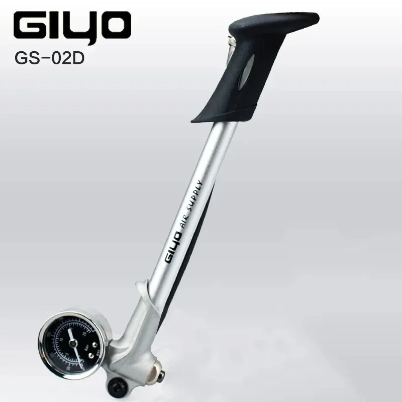 300PSI High Pressure Portable Bicycle Inflator GIYO Bike Shock Fork Pump with Manometer Portable Handheld Air Pump for Cycling M