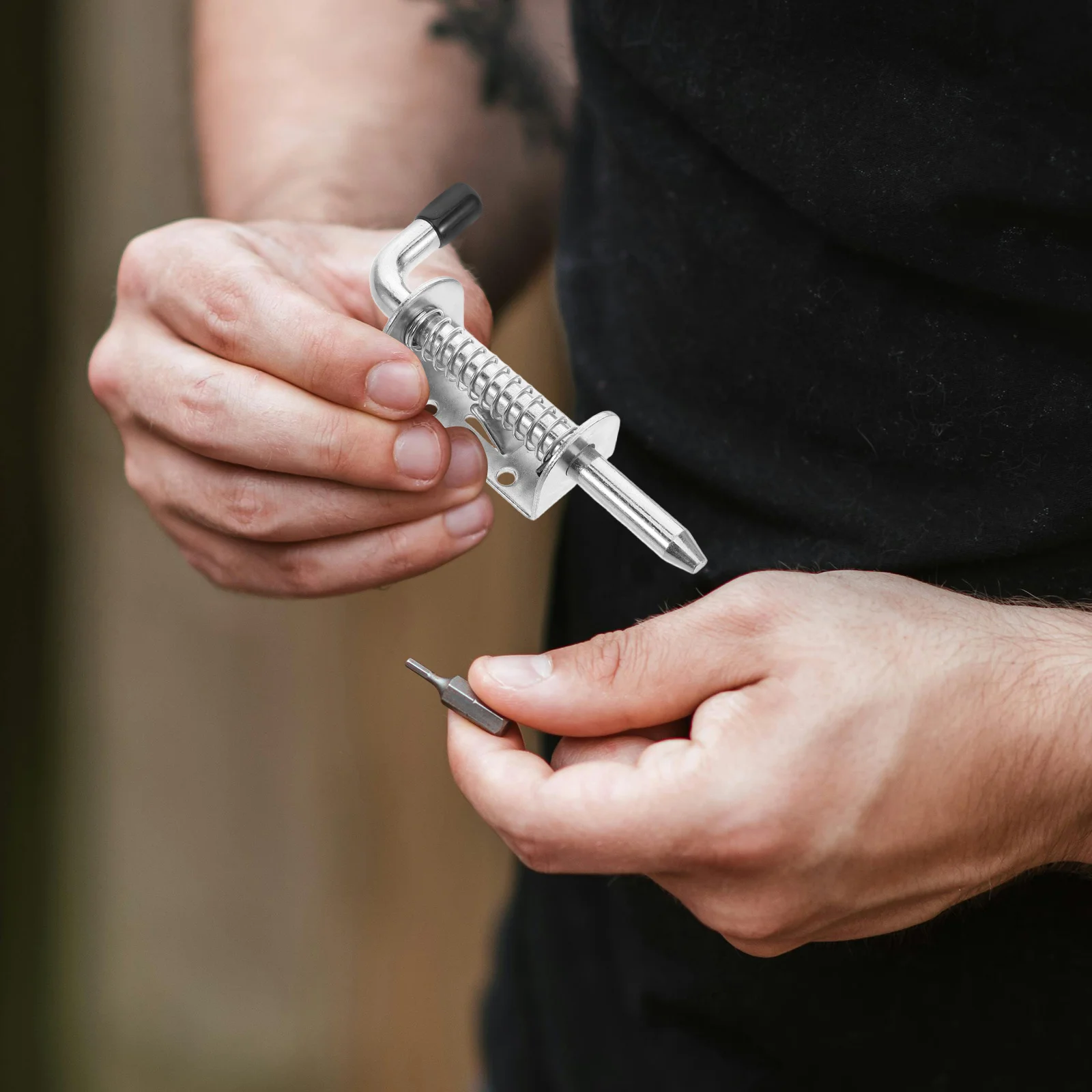 

2Pcs Heavy Duty Spring Latch Pin Iron Mechanical Hinge Locking Pins Cabinet Door Automotive Latch Clip Heavy Duty Pin