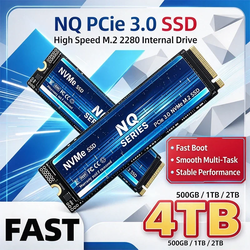 Original New M.2 NVMe PCIe 3.0 SSD High Speed 500GB 1TB 2TB 4TB Internal Drive Storage Upgrade For  Laptop Desktop PC