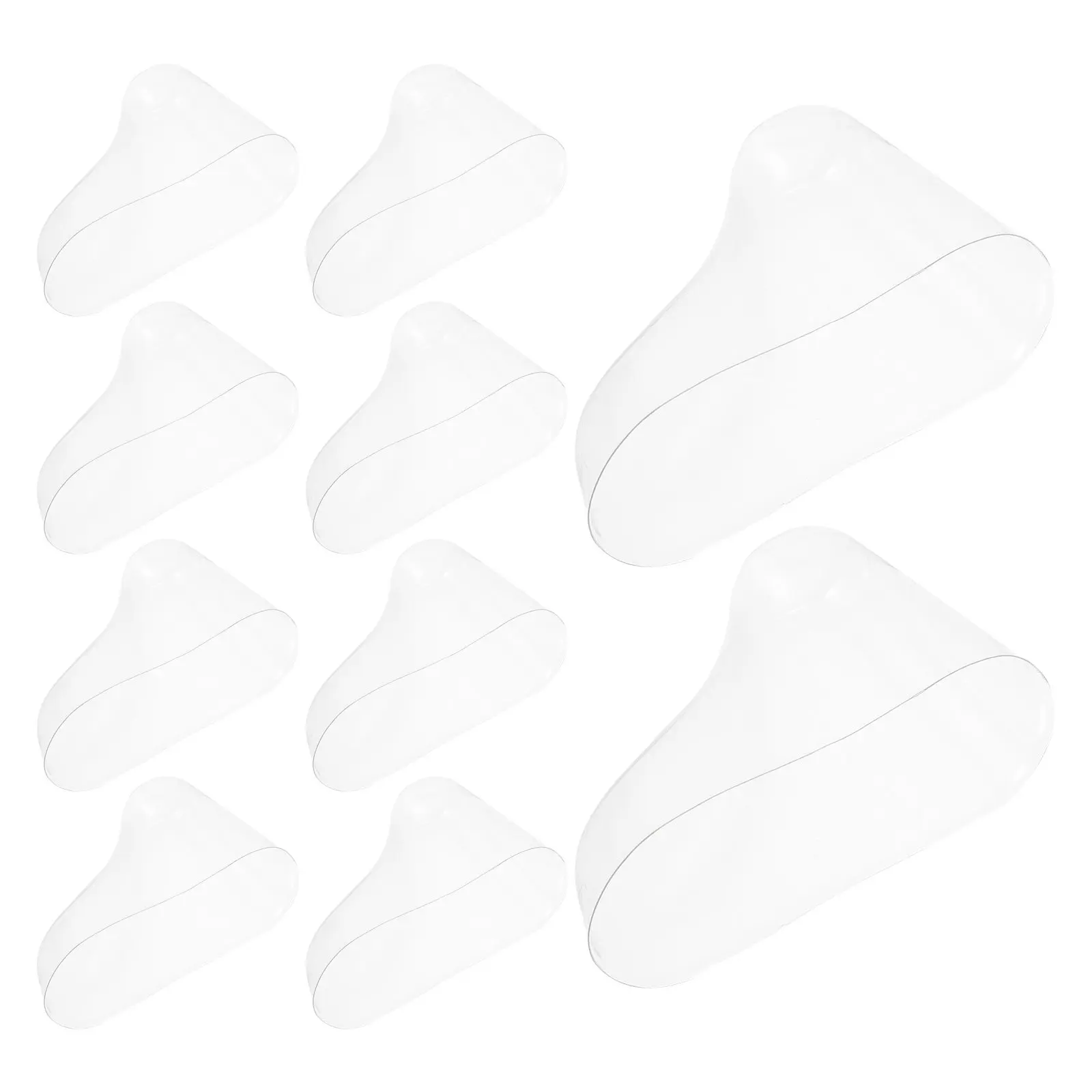 

20Pcs Sturdy Clear PVC Toddler Feet Display Supports for Baby Shoes Socks Booties Shape Retention Retail Store Home Organization