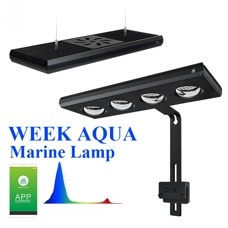 

WEEK AQUA Marine Lamp Z400 Z250 Sea RGB Lamp Beads Bracket Hoisting Shading Plate Mobile Phone APP Control