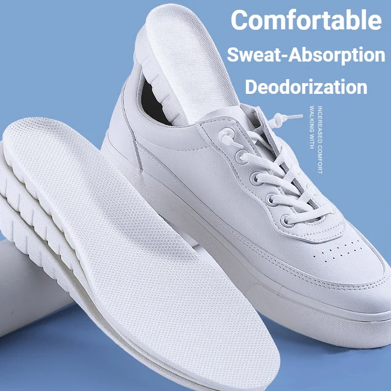 Plantillas de aumento de altura invisibles para hombres y mujeres, almohadilla de suela de zapatos, plantillas ortopédicas transpirables para el cuidado de los pies, 1,5-3,5 cm, nuevo