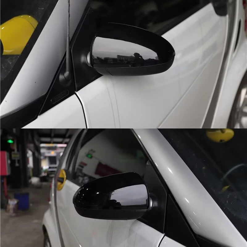 For Smart Brabus 451 Fortwo Car Rearview Mirror Decorative Cover ABS Protective Sticker Auto Exterior Modification Accessories view 2