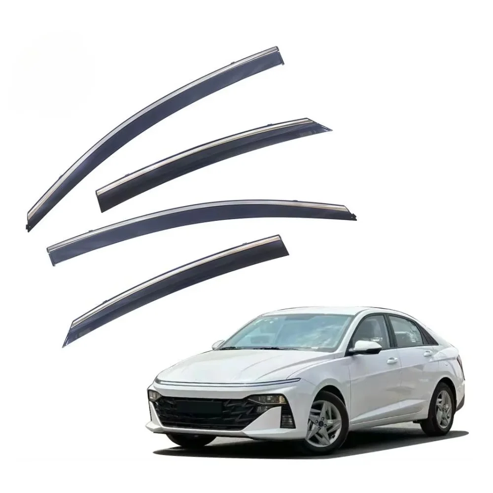 Premium In-Channel Direct Fit Window Visor For Hyundai Accent Verna 2022+ Easy Install Durable Aerodynamic Wind Deflector
