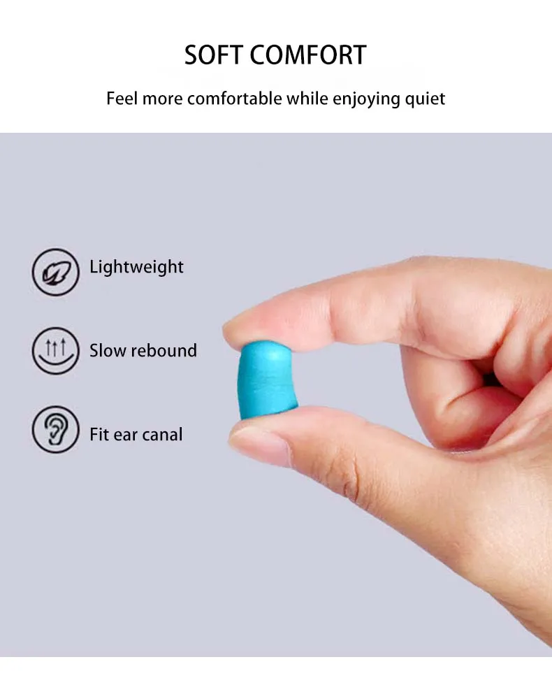 Soundproof Sleeping Ear Plugs Earplugs For Sleep Special Mute Soft Slow Rebound Student Anti-Noise Protection Anti Ronco Earplug