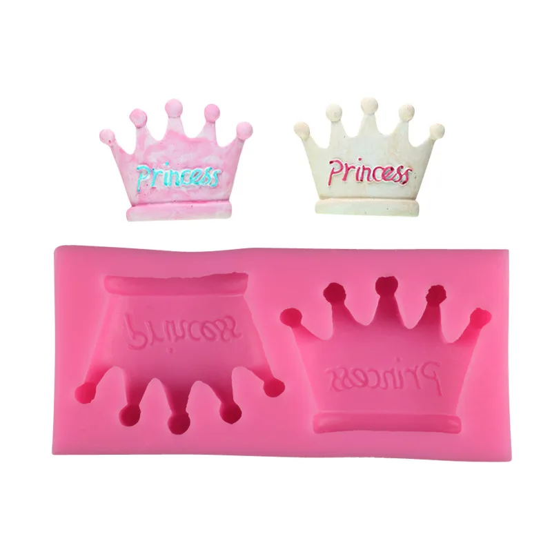 

Silicone Mold Princess Crown Shape Baking Pan Cake Decorating Tools Chocolate Soap Mold Cake Stencils Kitchen DIY Tool