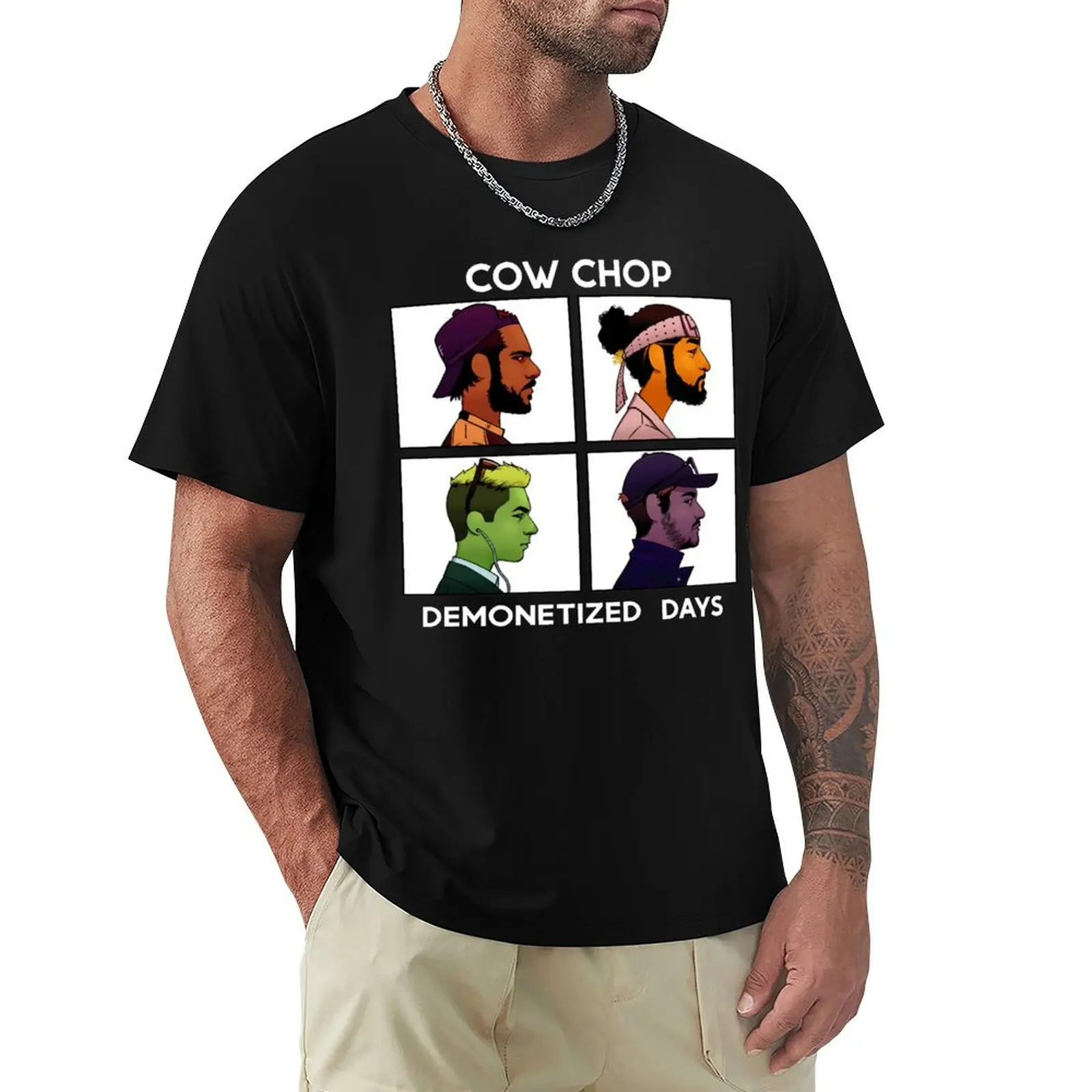 Cow chop demonetized days classic t shirt T-Shirt Lightweight Hiking T-Shirt