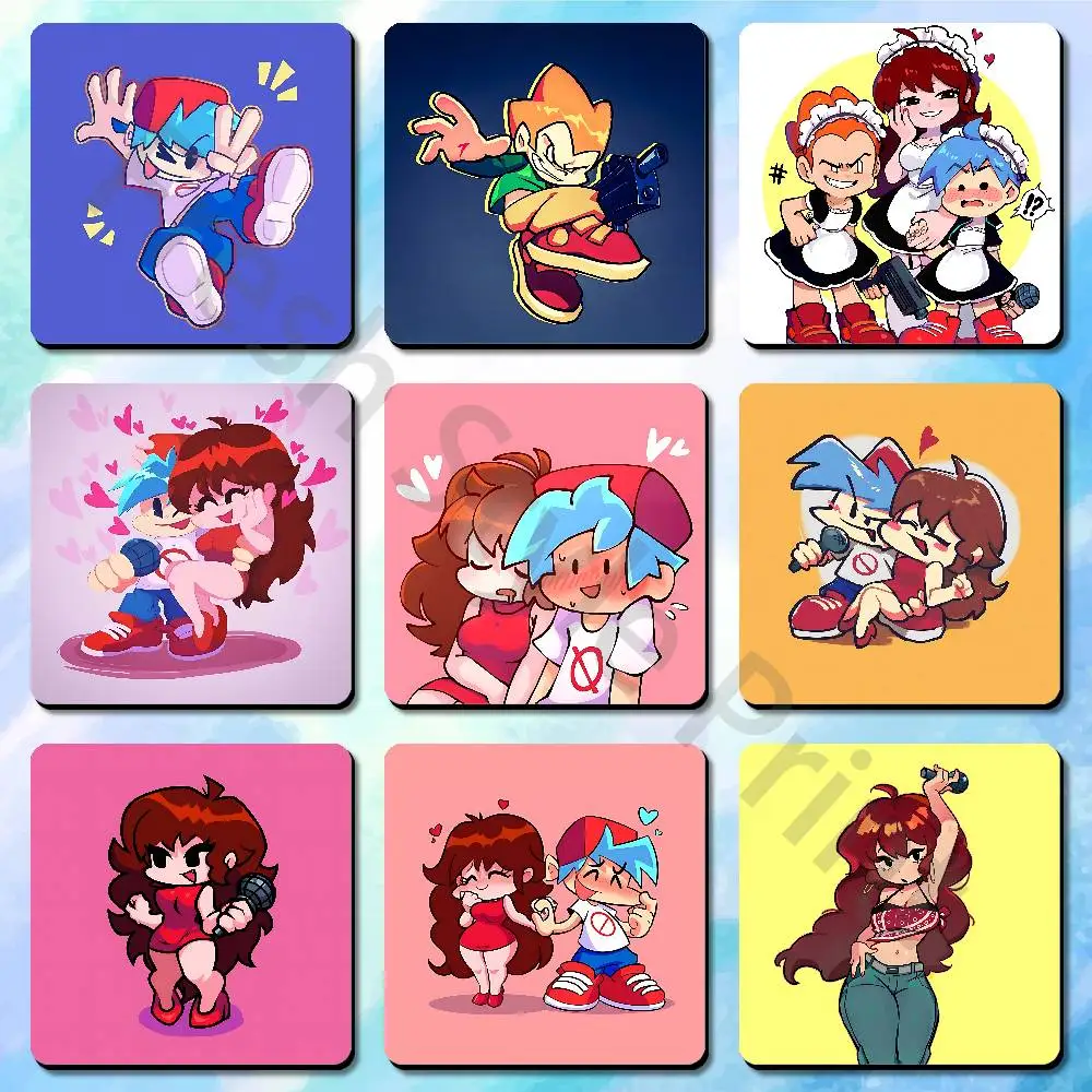 

F-Friday Night F-Funkin Soft Magnetic Refrigerator Magnets Personality Decorations Creative Gifts