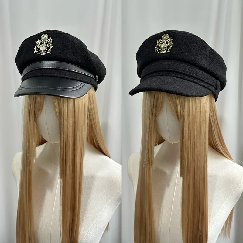 

Британская ретро кепка капитана в военно-морском стиле, модные женские маленькие бейсбольные кепки, вечерние шляпы для ночного клуба, бара, косплея